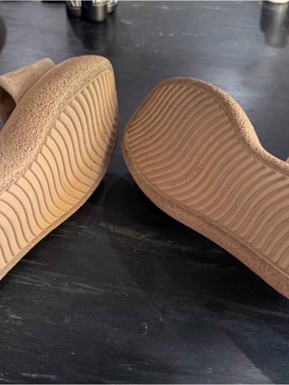 Vince Laguna platform suede beige tan nude sandals 8.5 - Picture 7 of 12